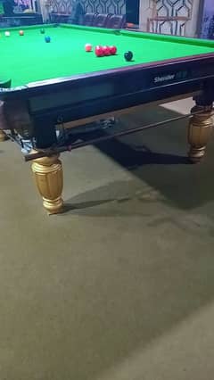 snooker ,size 5ft by 10ft , shender snooker   table