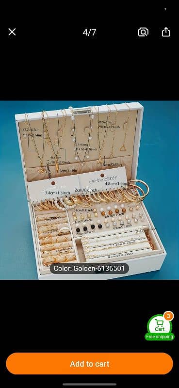 Elegant vintage 86 pieces jewelry set. . . . . . . Free home delivery 3