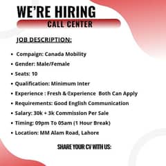 Call Center Job