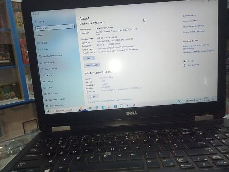 black slim dell latitude laptop 2