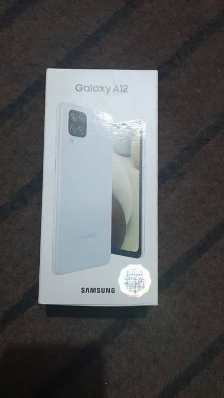 I am selling my phone Samsung A12 with box   contact no 03282288918 2