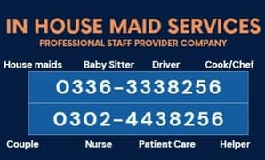 Cook, Pakistani Cook, Maids, Chef, Driver, Baby Sitter, Patient Care