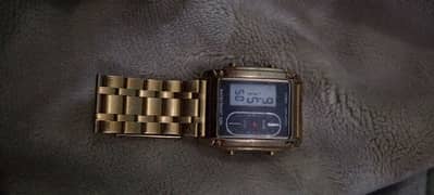 Branded watch. second hand branded watch . Golden watch