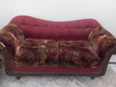 7 seater wooden sofa