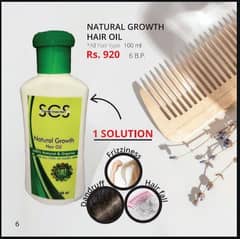 Natural Growth Hair oil and Natural Growth shampo SCS