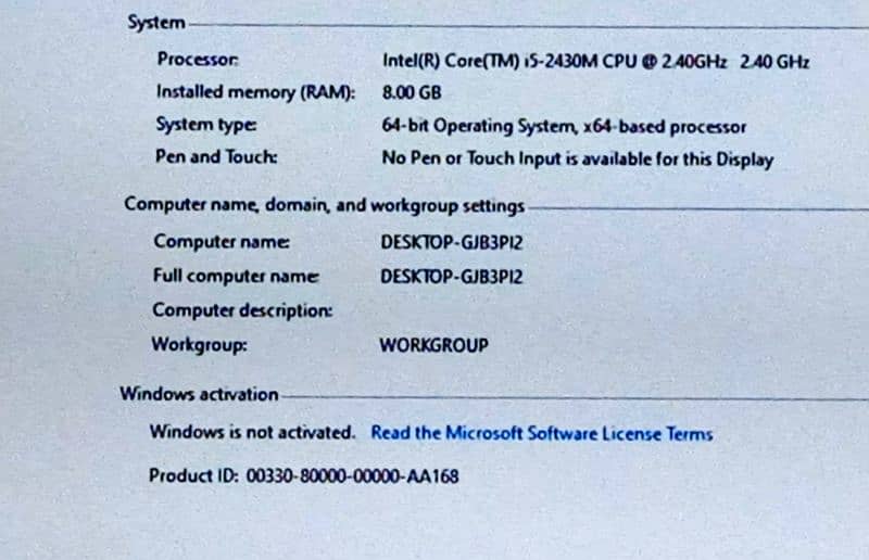 Dell Core i5 N5110 Inspiron  2nd Generation 3