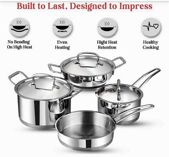 stainless steel set of 4 1