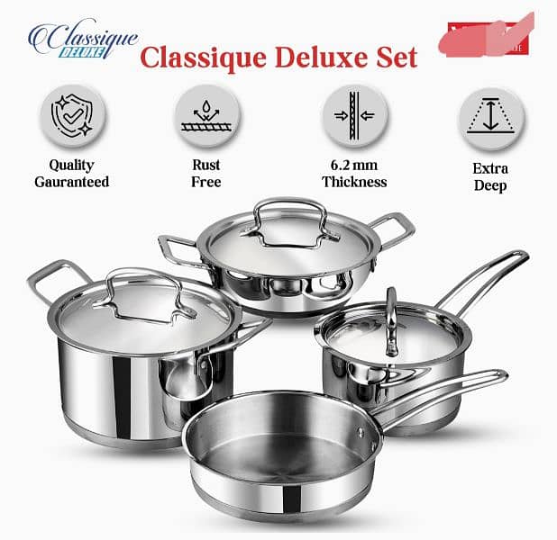 stainless steel set of 4 2