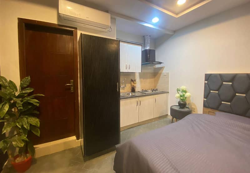 studio luxury furnished apartment available for rent in gulberg greens islamabad. 5