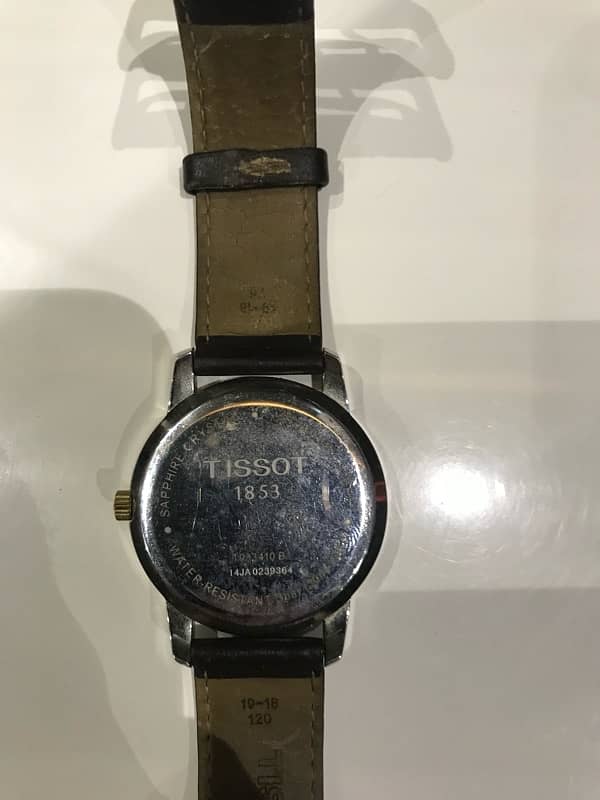 Tissot T Classic Dream White Dial Brown Leather Strap Watch original 1