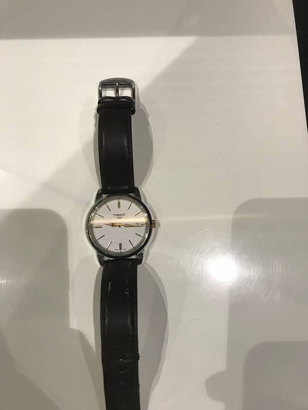 Tissot T Classic Dream White Dial Brown Leather Strap Watch original 2