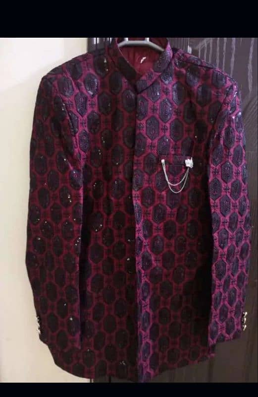 Prince coat with black shalwar kameez 1