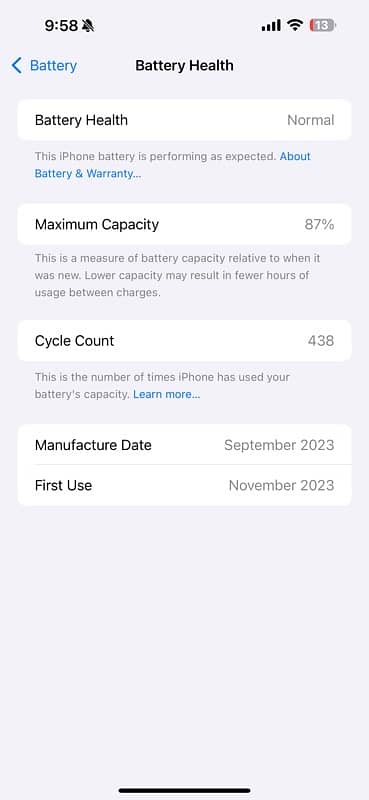 iPhone 15pro max 512gb   with apple cear till 7NOV 2025 non pta 7