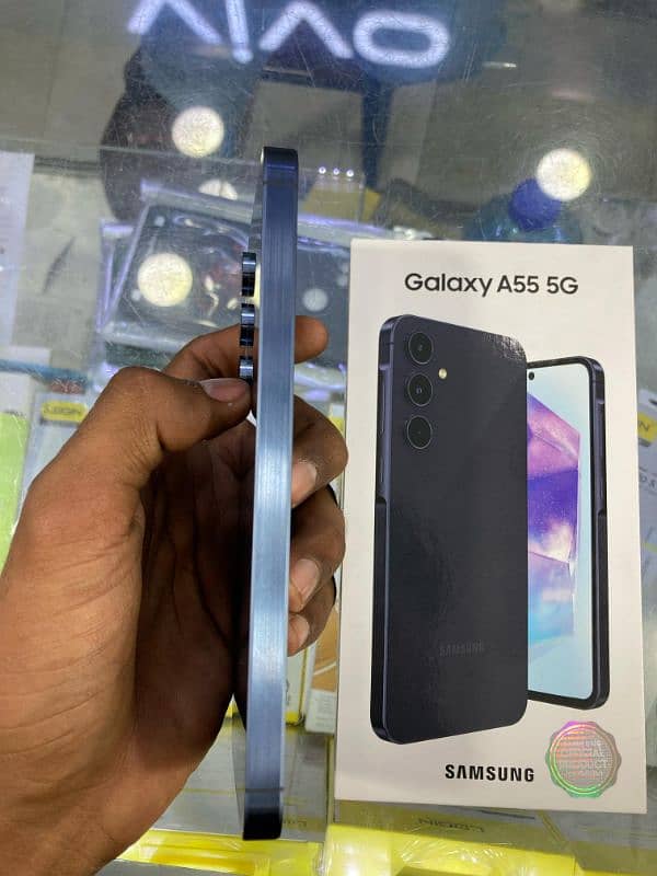 Samsung A55 5G just 1 week used box pack phone hai 10by10 1