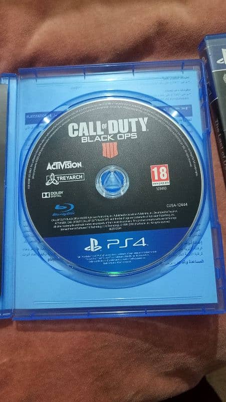 Pack of 3 games COD Black Ops 4, The last of US remastered, GTA 5 2