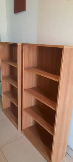 Storage shelves pair