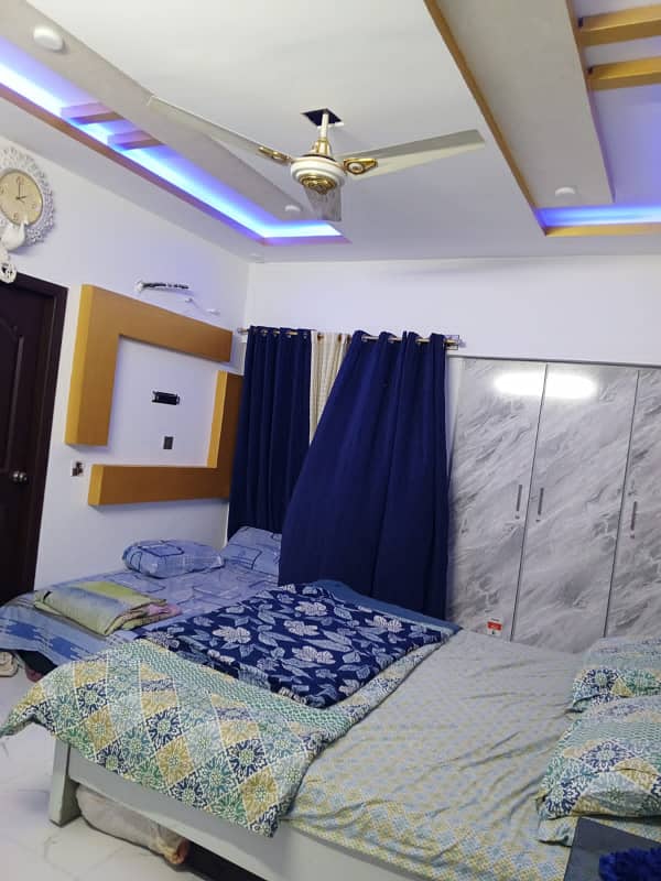 3 BED DD FLAT FOR RENT GULSHAN E IQBAL 13D3 14