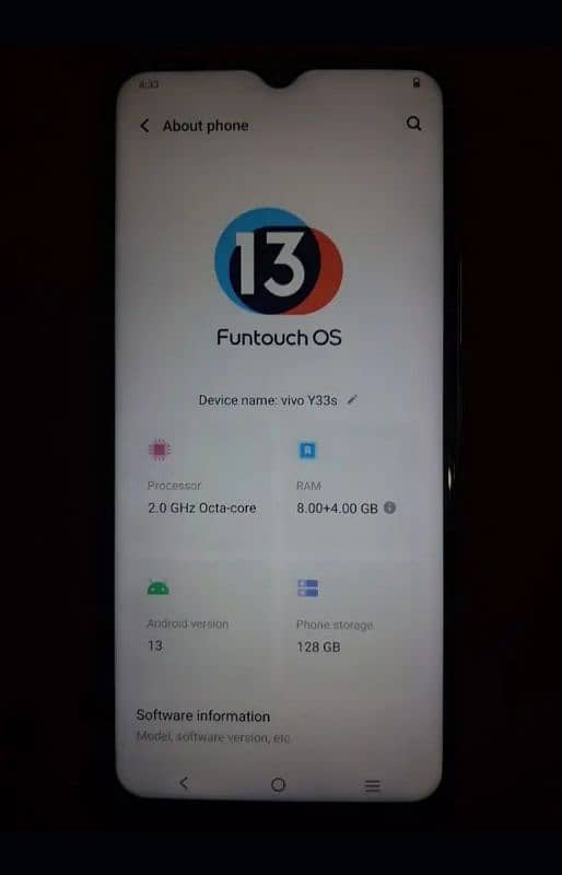 vivo y33s 8Gb 128Gb 0