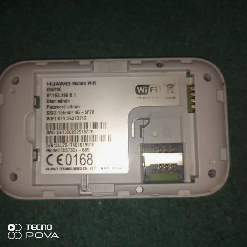 Huawei Wifi device PTA block 1