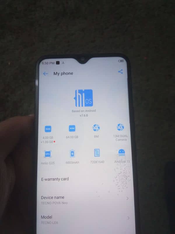 Tecno LE6  4+1/64. For Sale 2