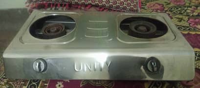 Gas stove (chulha)  stainless steel with 2 burner