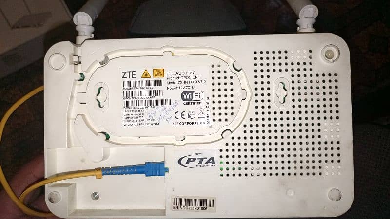 ptcl device  ZTE 1