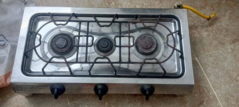 Stainless Steel 3 Burner stove 1