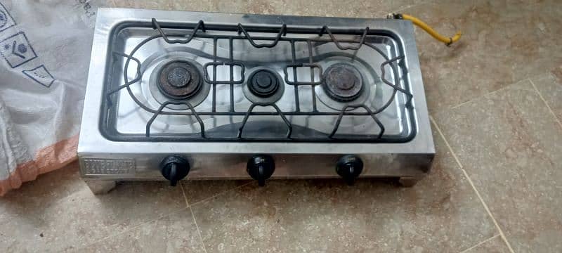 Stainless Steel 3 Burner stove 2