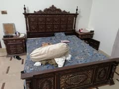 double bed with dressing table