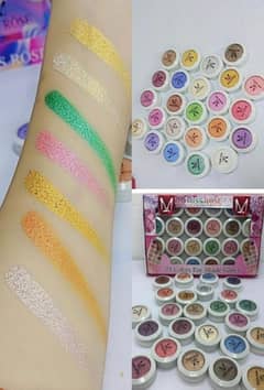 12 pcs matte and glitter Eyeshadow