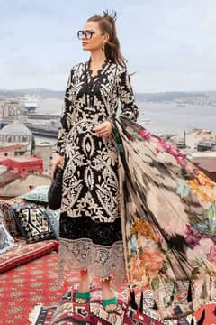 3pc Luxury Printed lawn suit for special occasions