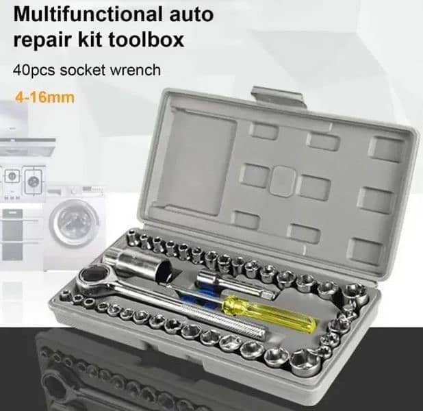 40 Pcs Combination Socket Wrench Set 1