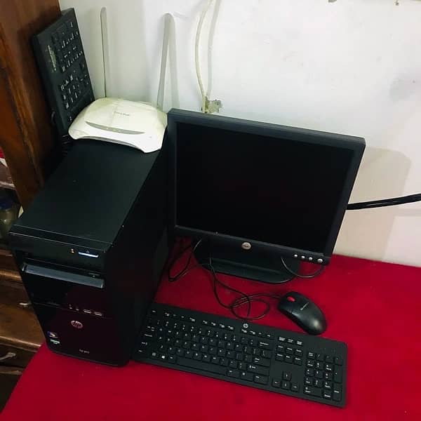 complete Computer LCD + CPU + Keyboard + All Cables 2