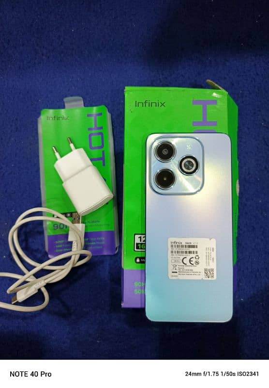 infinix Hot 40i Just Box Open 10//0 With Complete Box Charge 0