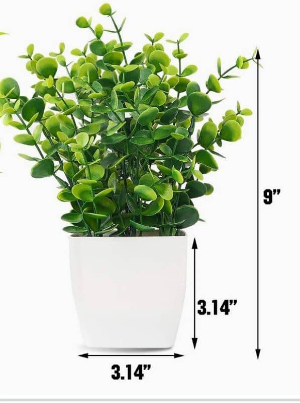 Artificial Plants for Home Decoration. 1 piece. (Green Colored 3