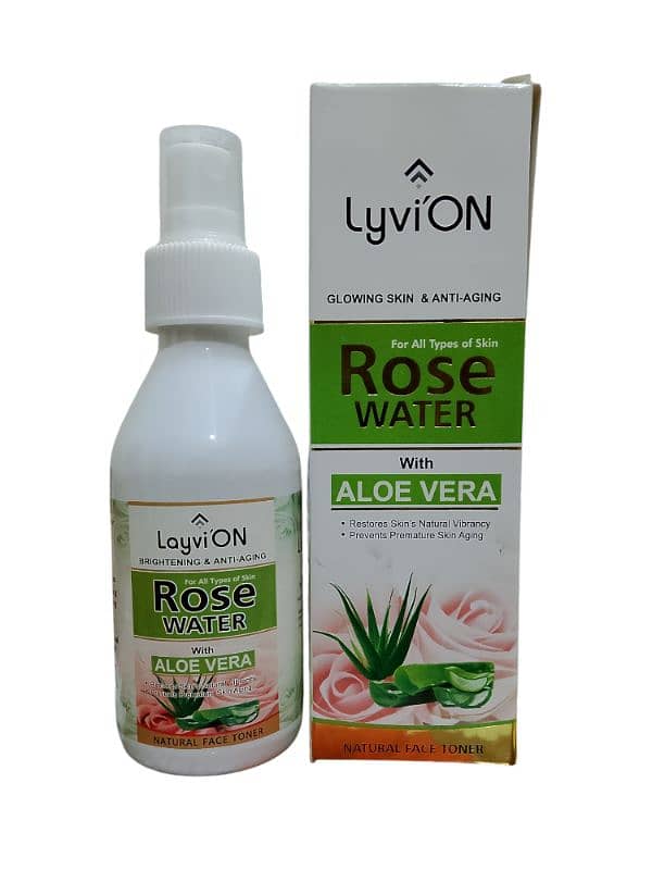 100 % Pure, Rose Water by Lyvi`ON 120ml, Cash on Delivery available 1