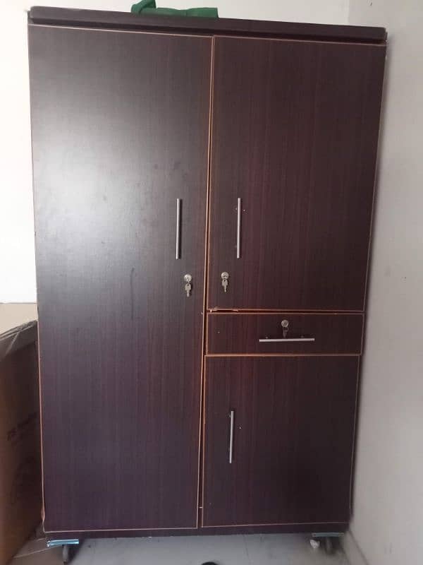 Wooden wardrobe new condition 1