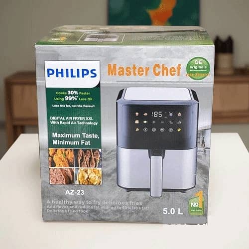 Philips Master Chef 5.0L Digital Air Fryer – 30% Faster, 99% Less Oil 0