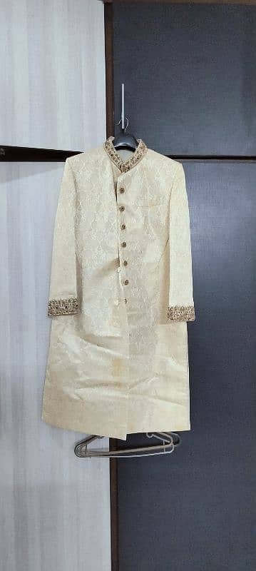 groom dress sherwani,kam waly shoes matching,achicen(kullah) 0