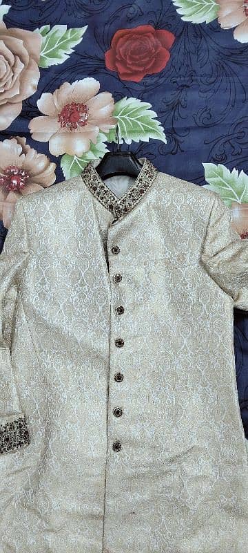 groom dress sherwani,kam waly shoes matching,achicen(kullah) 4