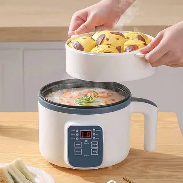 Electric Rice Cooker 1.7L Mini Electric Cooker Hot Pot 1