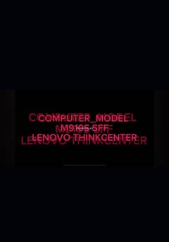 LENOVO_THINK_CENTER (MODEEL NM9105. SFF) 7th Generation.