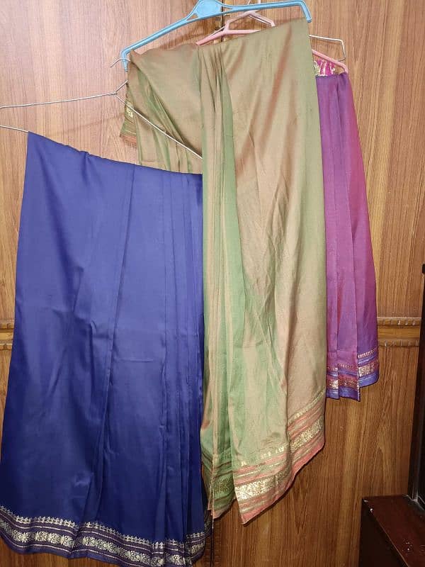 3 stitched Indian kattan bnarsi sarees 2