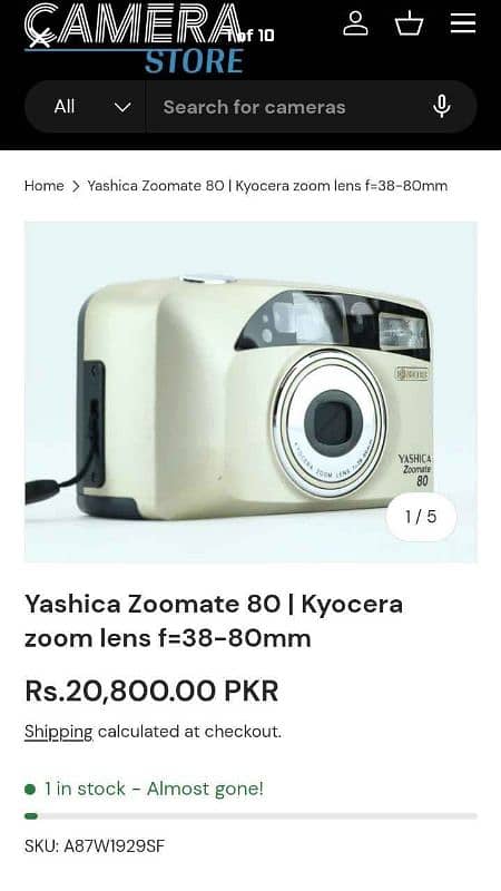 YASHICA ZOOMATE JAPAN 0