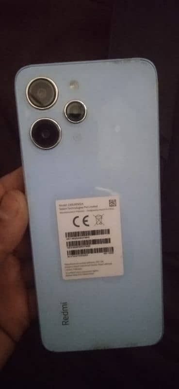 redmi 12 full new condition original charger box untoch back cover 1