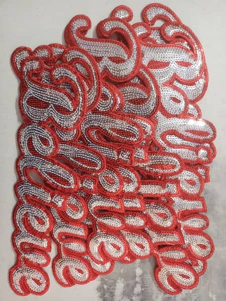 Custom Embroidery, Chenille, Sequin Patches in very reasonable price. 9