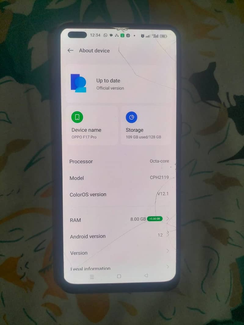 Oppo F17 pro for sale 9 /10 0