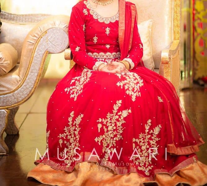 Zari Red Lehnga Choli 1