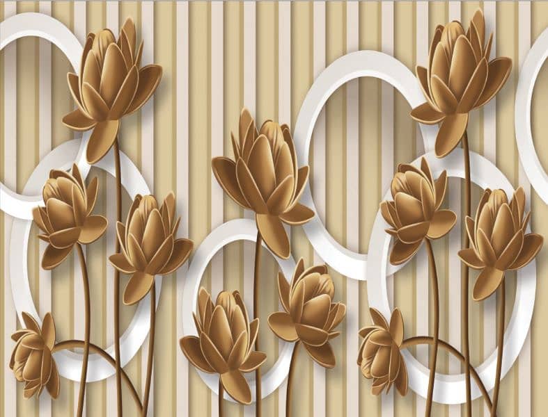 3D wallpaper jointless wall picture wall arts 5