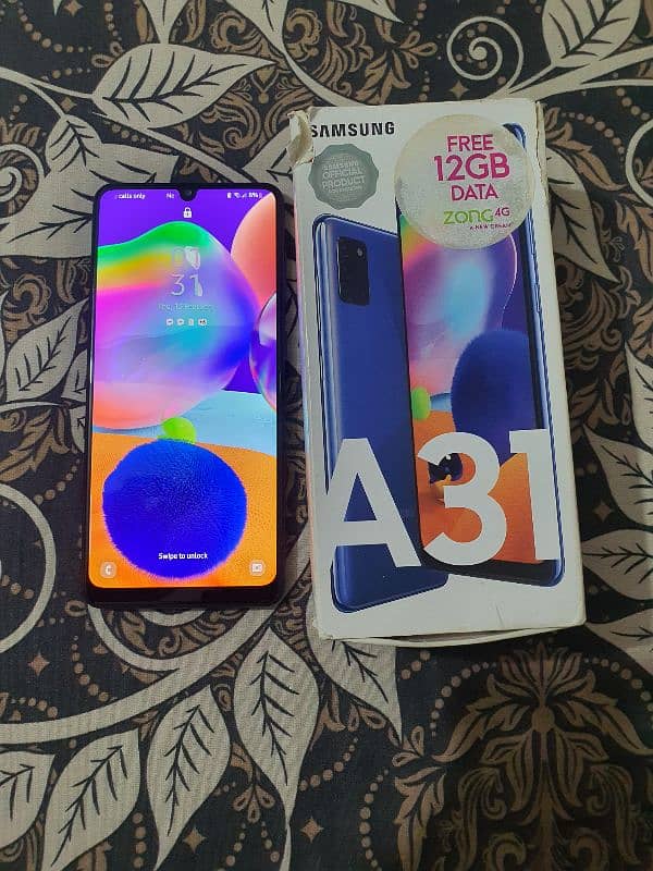 Samsung A31 With Box 0